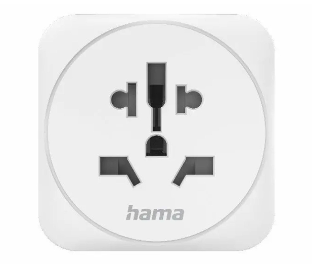 Hama ADAPTER PODRÓŻNY GNIAZDO UNIWERSALNE -> WTYK EU BIAŁY - 1335658 - zdjęcie 3